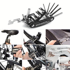 16-in-1 Bike Repair Tool Kit Set Multipurpose Wrench Screwdriver Maintenance