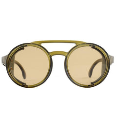 KEITHION Steampunk Style Round Vintage Sunglasses