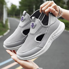 Women's Mesh Slip-on Walking Shoes Lightweight Outdoor Casual Sneakers