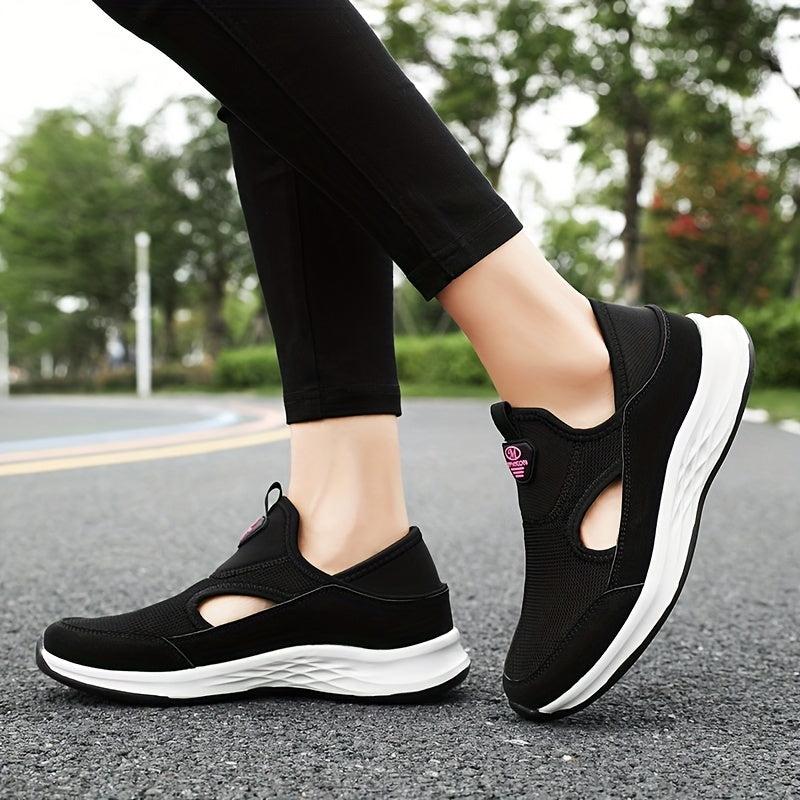 Women's Mesh Slip-on Walking Shoes Lightweight Outdoor Casual Sneakers