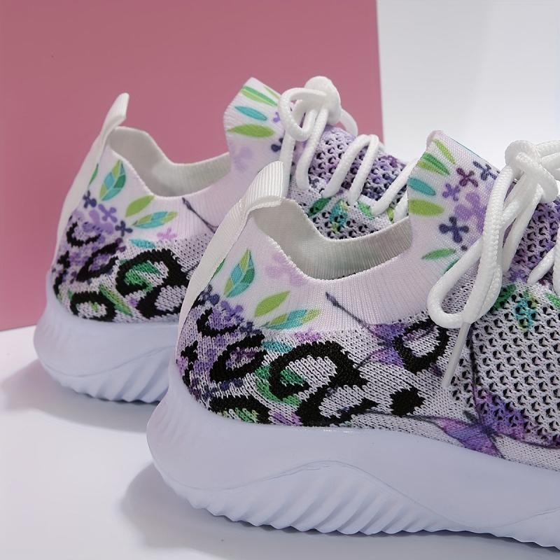 Women's Print Shock Absorbing Running Shoes Comfortable Travel Shoes