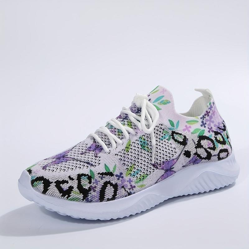 Women's Print Shock Absorbing Running Shoes Comfortable Travel Shoes