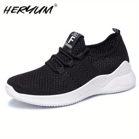 Women's Breathable Soft Sole Running Shoes Lace up Casual Sneakers