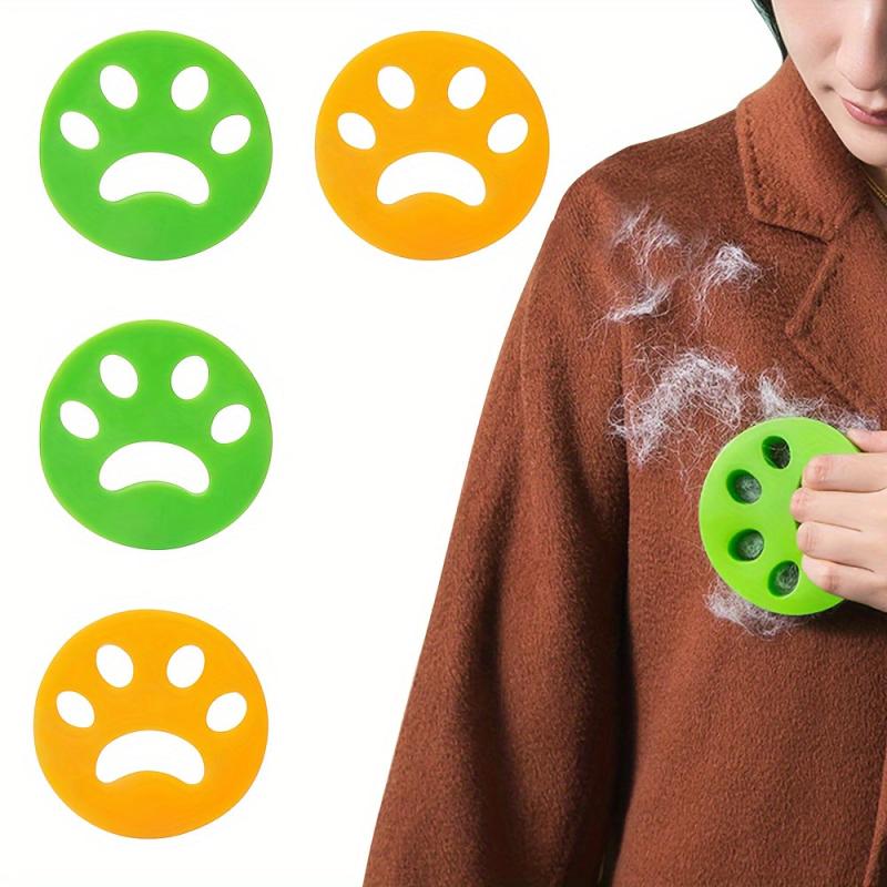 4pcs Pet Hair Remover Laundry Silicone Sticky Roller Easily Removes Dust and Fur