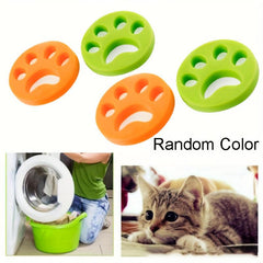 4pcs Pet Hair Remover Laundry Silicone Sticky Roller Easily Removes Dust and Fur