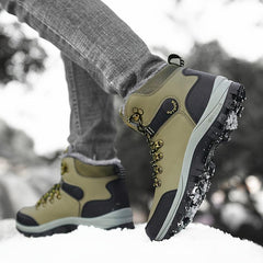 Men's Hiking Boots Plush Lining Non Slip Snow Boots