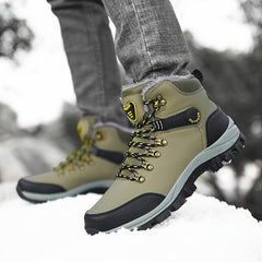 Men's Hiking Boots Plush Lining Non Slip Snow Boots