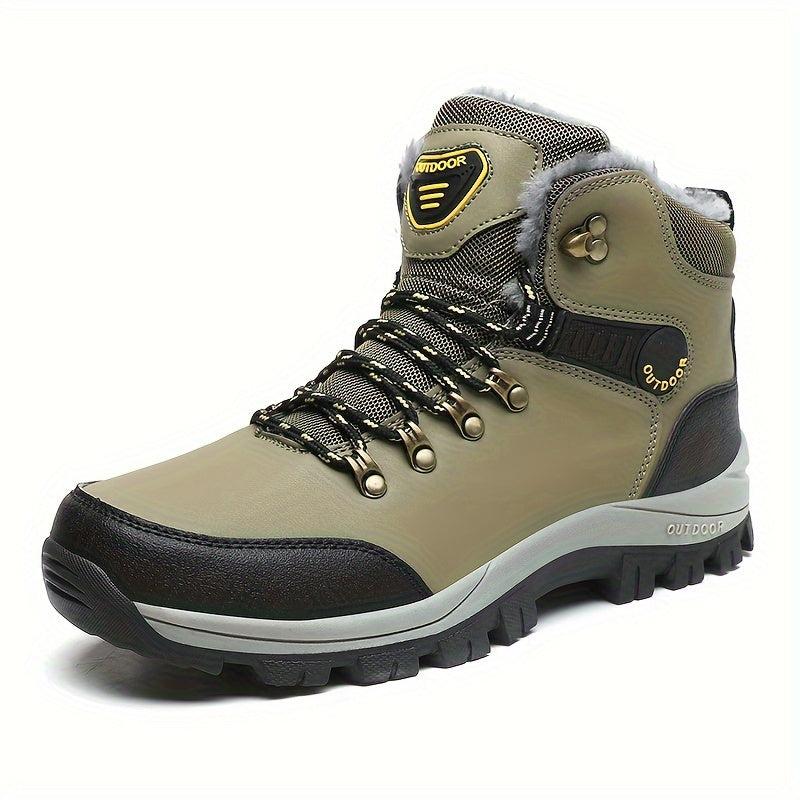 Men's Hiking Boots Plush Lining Non Slip Snow Boots