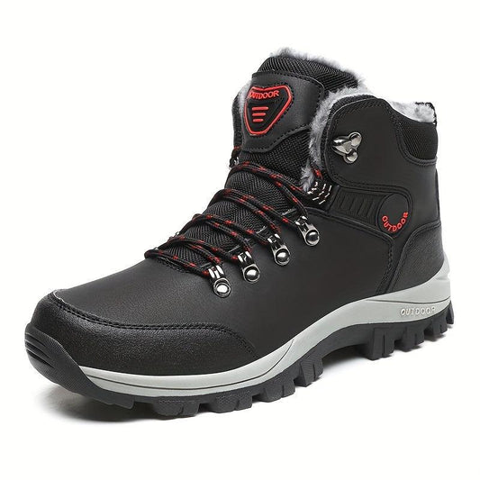 Men's Hiking Boots Plush Lining Non Slip Snow Boots