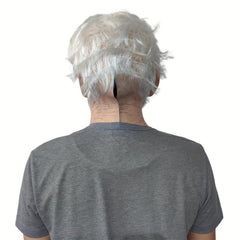 Old Man Hair Mask Latex Head Cover Funny Halloween Cosplay Props