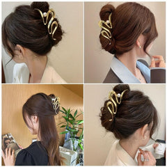 Wave Faux Pearl Hair Clip Headwear for Women