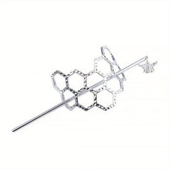 Honeycomb Hairpin Bee Twist Headwear Metal Hair Bun Cage