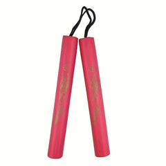Multicolor Dragon Print Nunchaku Foam Toy Self Defense Training Martial Arts