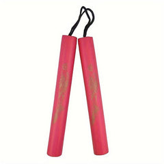 Multicolor Dragon Print Nunchaku Foam Toy Self Defense Training Martial Arts