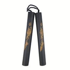 Multicolor Dragon Print Nunchaku Foam Toy Self Defense Training Martial Arts