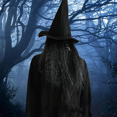 Old Woman Witch Mask Halloween Costume Scary Party Cosplay Prop