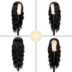 Long Curly Wig Natural Synthetic Heat Resistant for Daily Party