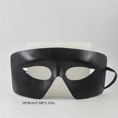 Men's Masquerade Ball Mask Handsome Half Face Plastic Decoration