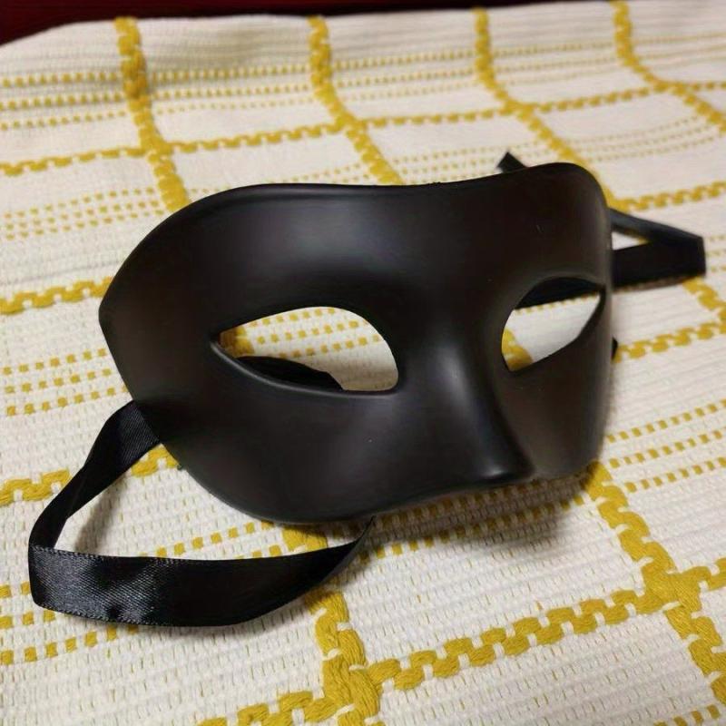 Men's Masquerade Ball Mask Handsome Half Face Plastic Decoration