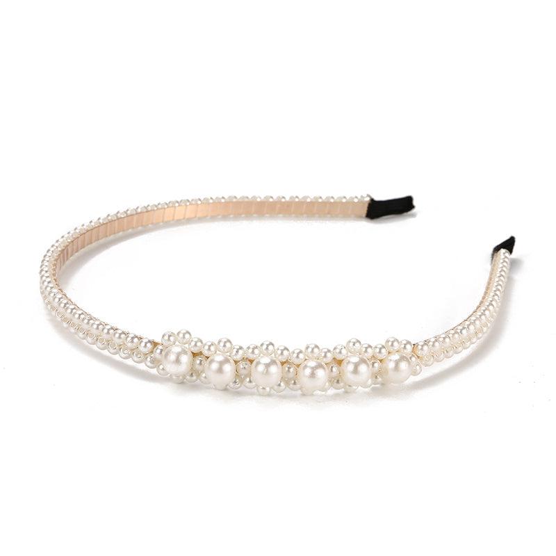 Faux Pearl Headband Retro Hair Headdress