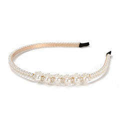Faux Pearl Headband Retro Hair Headdress