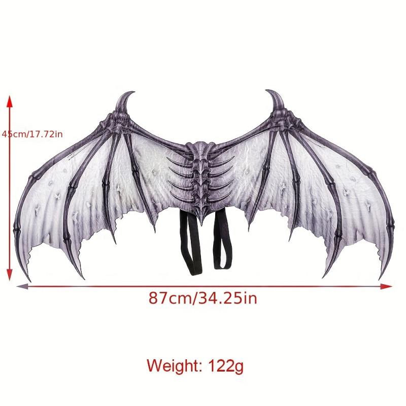 Foldable Non-Woven Devil Bone Wings for Halloween Carnival Ball