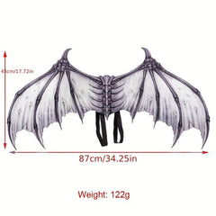 Foldable Non-Woven Devil Bone Wings for Halloween Carnival Ball