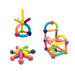 Magnetic Balls And Rods Set DIY Building Blocks For Ages 3 Children