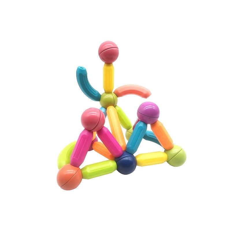 Magnetic Balls And Rods Set DIY Building Blocks For Ages 3 Children