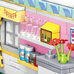 Mini Kitchen Creative Model Ornaments Puzzle Building Block Toys