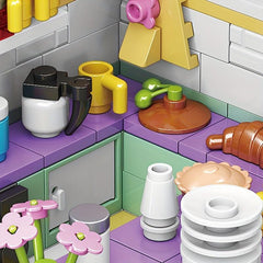 Mini Kitchen Creative Model Ornaments Puzzle Building Block Toys