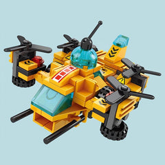 6-in-1 Engineering Aircraft Building Blocks Educational Toy