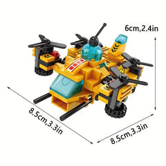 6-in-1 Engineering Aircraft Building Blocks Educational Toy