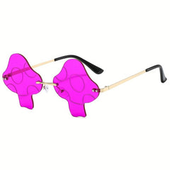 Mushroom Lens Frameless Sunglasses for Daily Wear