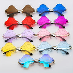 Mushroom Lens Frameless Sunglasses for Daily Wear
