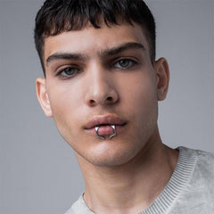 Punk Style Copper Lip Clip for Men Women