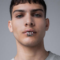 Punk Style Copper Lip Clip for Men Women