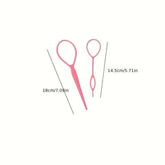 2pcs Hair Styling Hair Tool Hair Loop Hair Accessories Sets