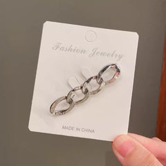 Men's Chain Pin Brooch Waist Tighting Clip Safety Pin Brooch Sweater