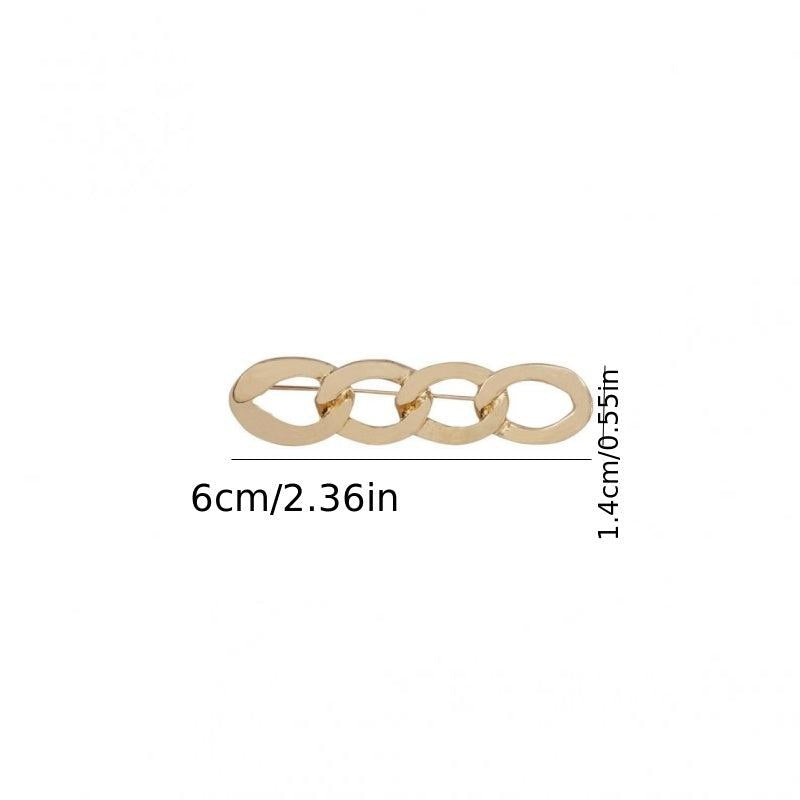 Men's Chain Pin Brooch Waist Tighting Clip Safety Pin Brooch Sweater