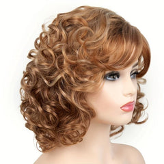Short Curly Hair Wigs Grey Hair Lace Wigs Gray Wavy for Women