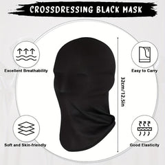 2 Spandex Hood Halloween Face Mask Unisex Masquerade Costume Adult Faceless