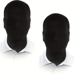 2 Spandex Hood Halloween Face Mask Unisex Masquerade Costume Adult Faceless