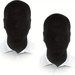 2 Spandex Hood Halloween Face Mask Unisex Masquerade Costume Adult Faceless