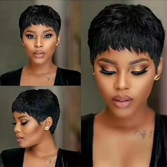 Short Hair Pixie Wigs Layered Short Hair Wigs For Women