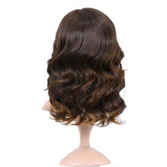 Shoulder Length Loose Wave Wig Synthetic Woven Wig