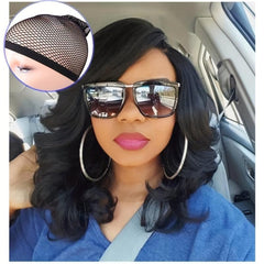 Shoulder Length Loose Wave Wig Synthetic Woven Wig
