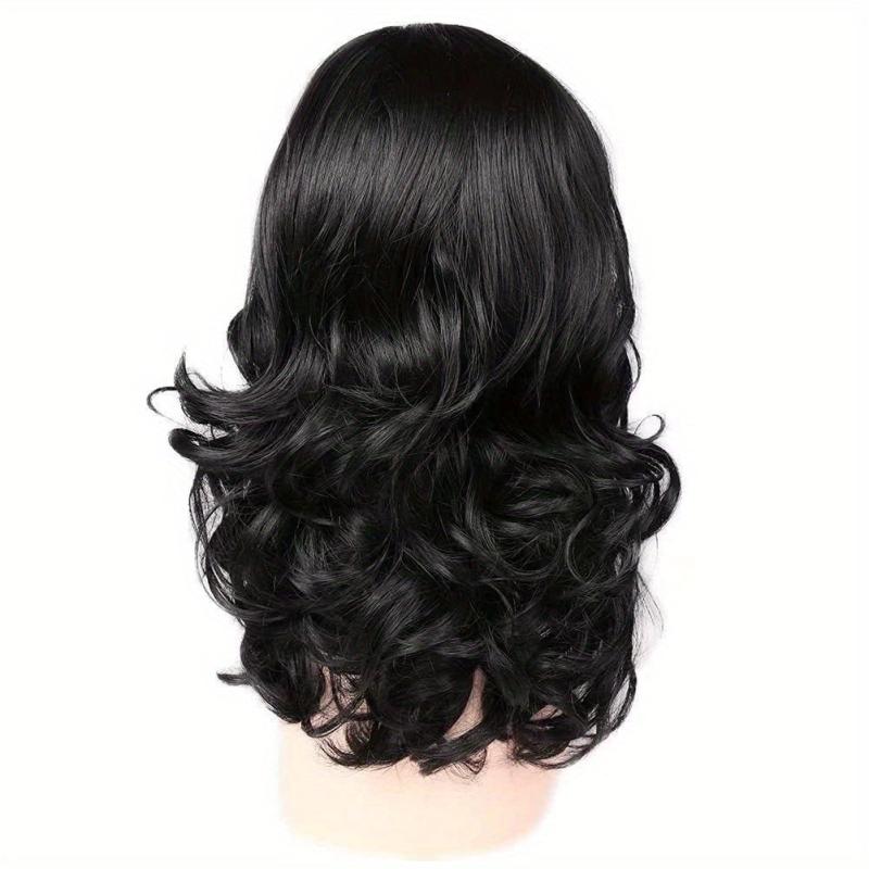 Shoulder Length Loose Wave Wig Synthetic Woven Wig