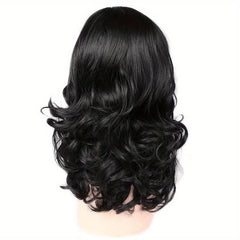 Shoulder Length Loose Wave Wig Synthetic Woven Wig