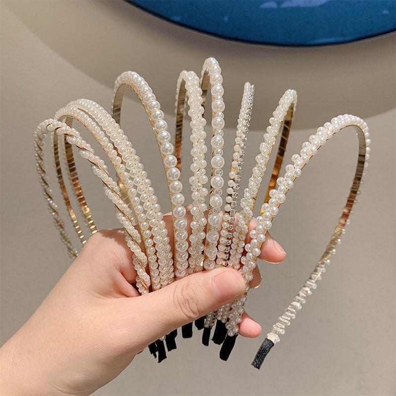 Pearl Hairband Non Slip Head Hoop Decorative Hair Accessories For Women Girls